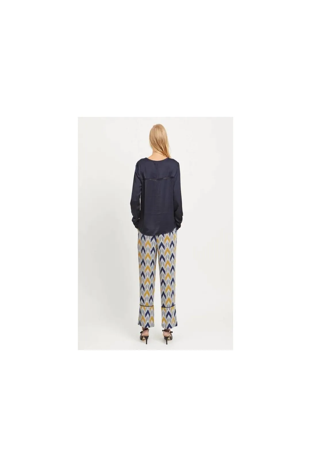 VICAVA LS VNECK TOPNOOS AZUL MARINO