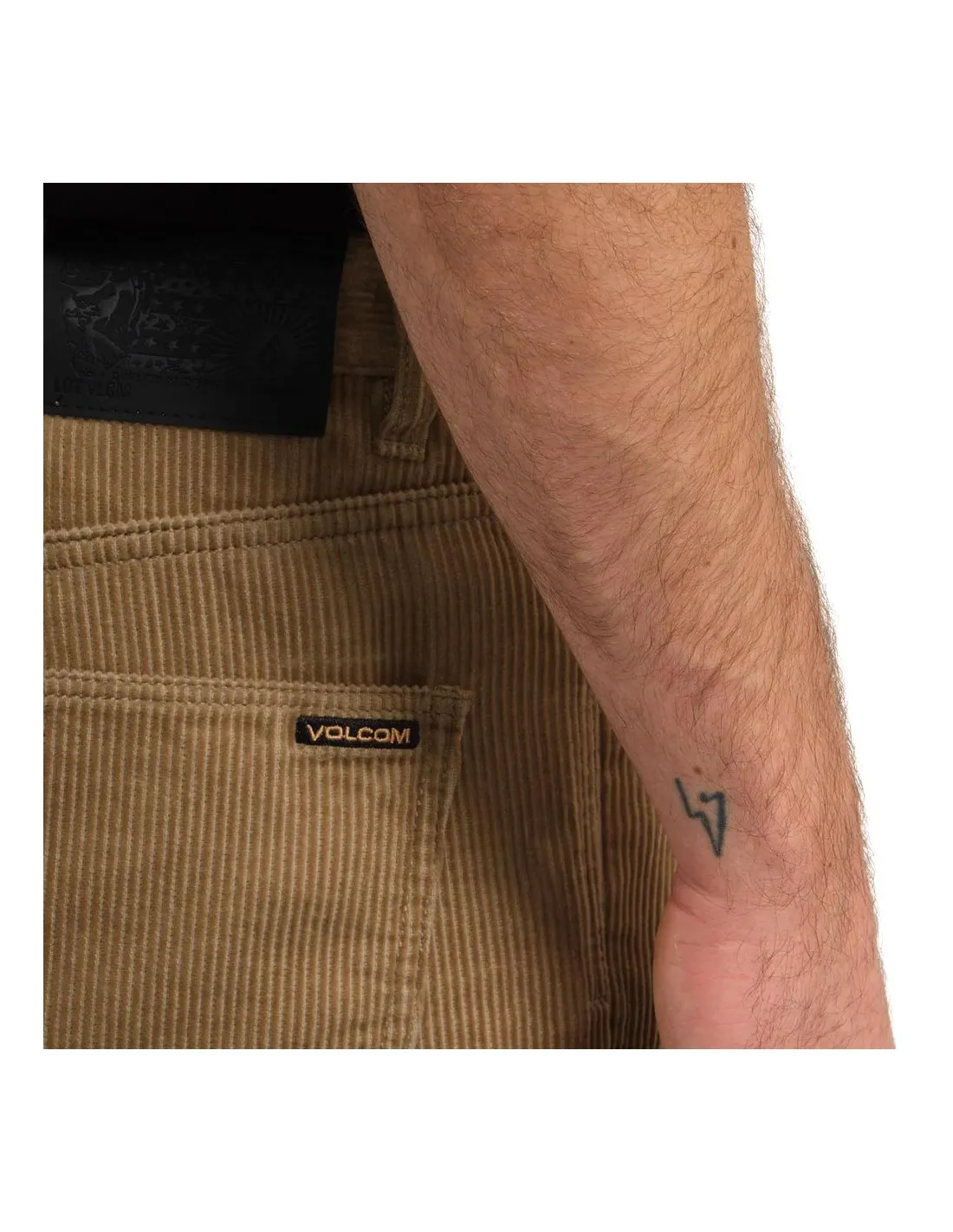 VOLCOM BILLOW TAPERED CORD PANT KHAKI