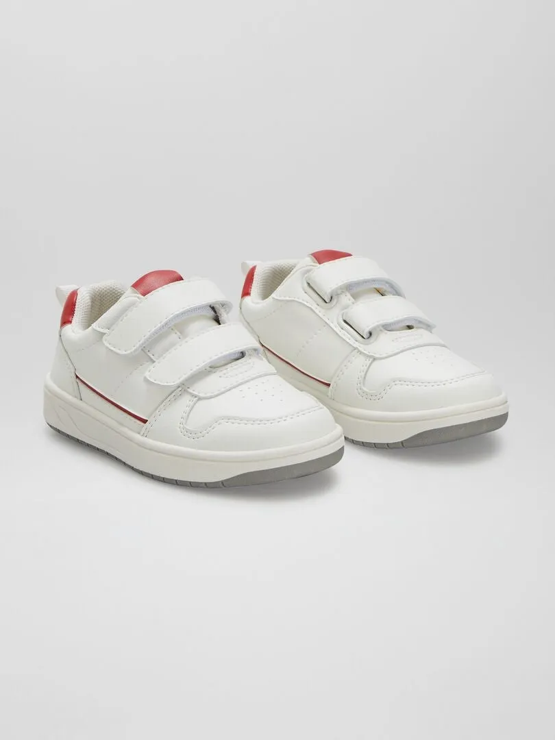 ZAPATILLAS BAJAS TRICOLOR  BLANCO
