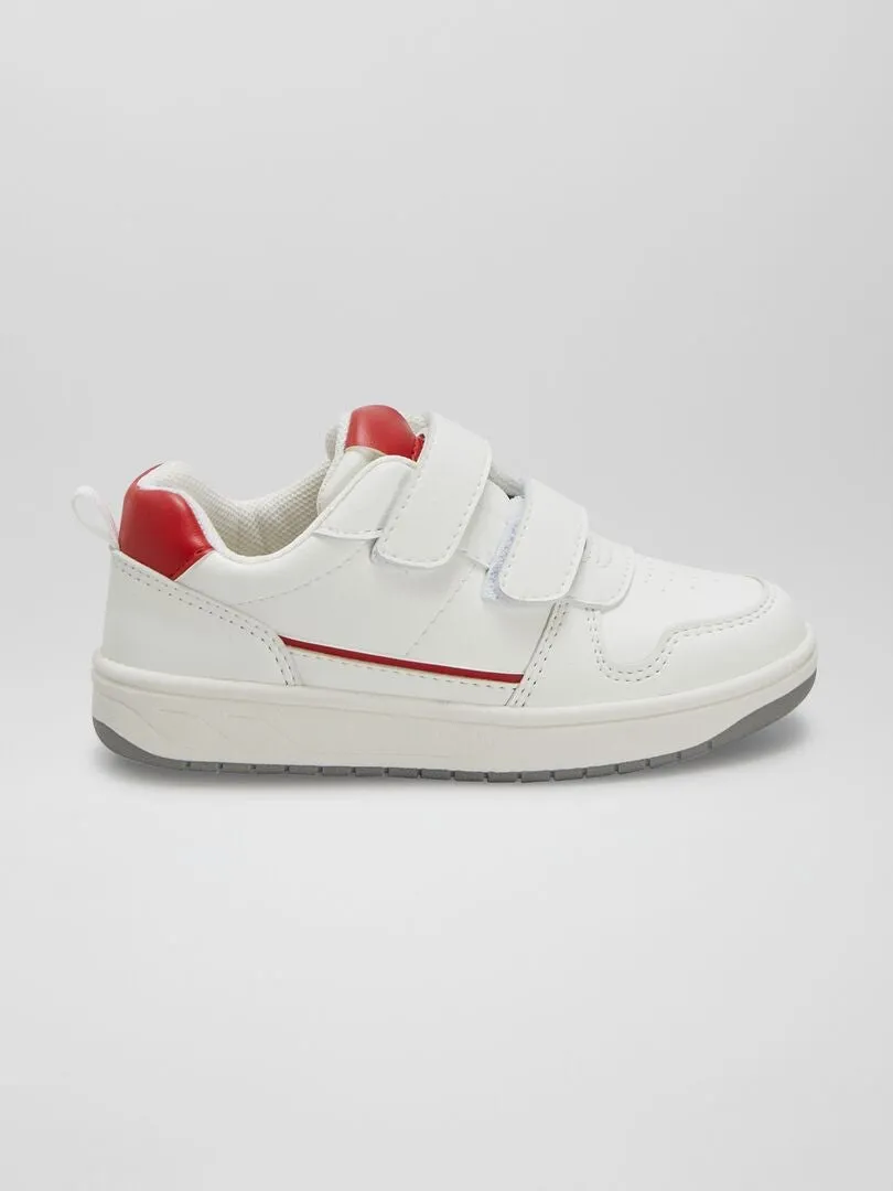 ZAPATILLAS BAJAS TRICOLOR  BLANCO
