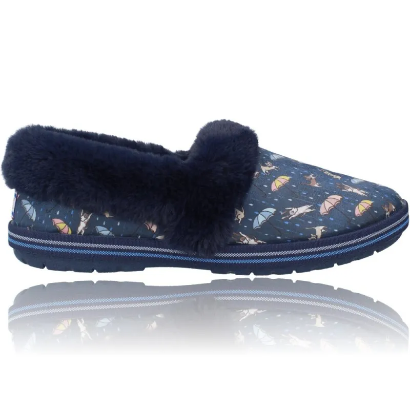 Zapatillas Casa Mujer de Skechers 113486 Bobs Too Cozy Movie Night
