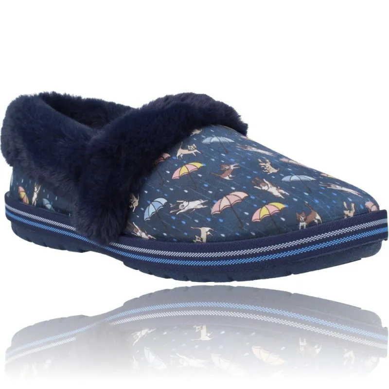 Zapatillas Casa Mujer de Skechers 113486 Bobs Too Cozy Movie Night