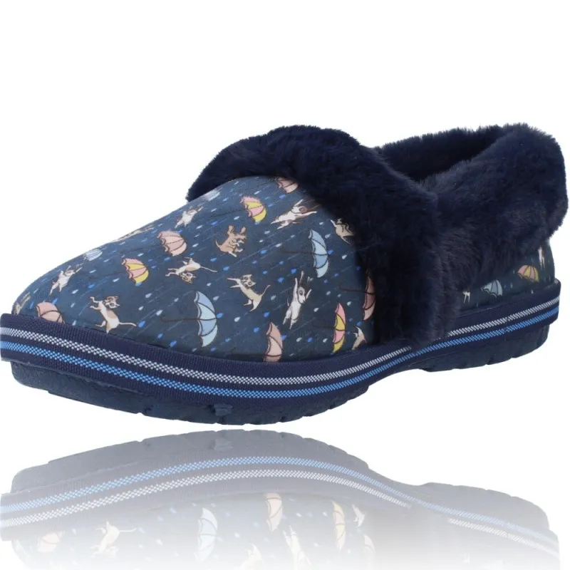 Zapatillas Casa Mujer de Skechers 113486 Bobs Too Cozy Movie Night