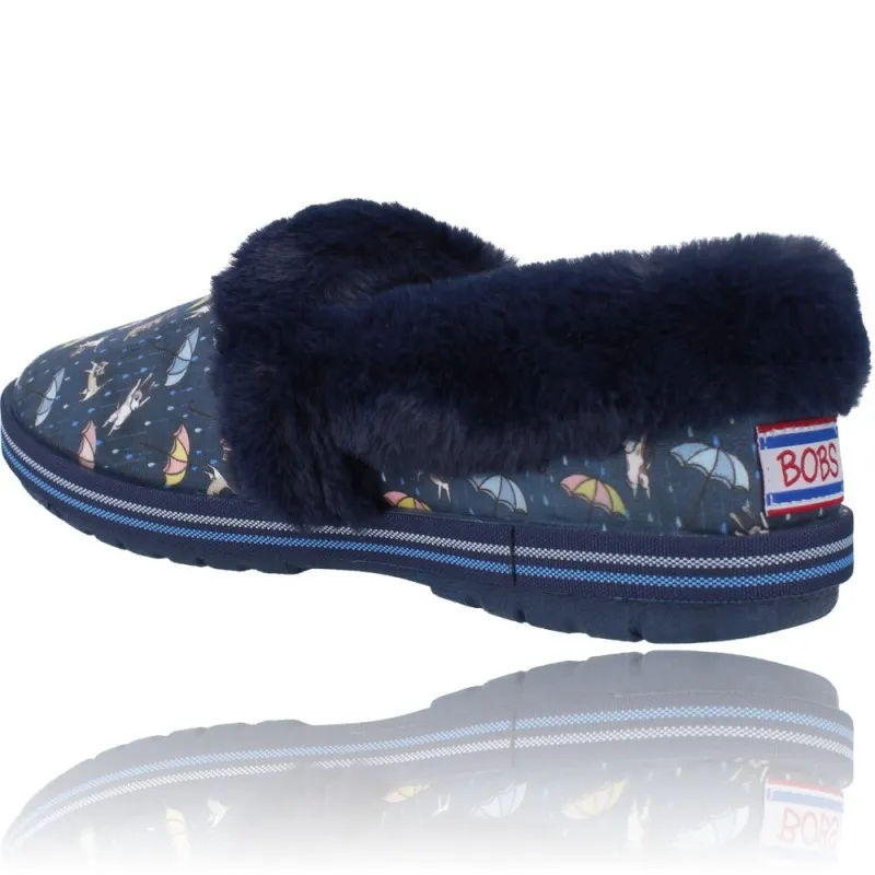 Zapatillas Casa Mujer de Skechers 113486 Bobs Too Cozy Movie Night