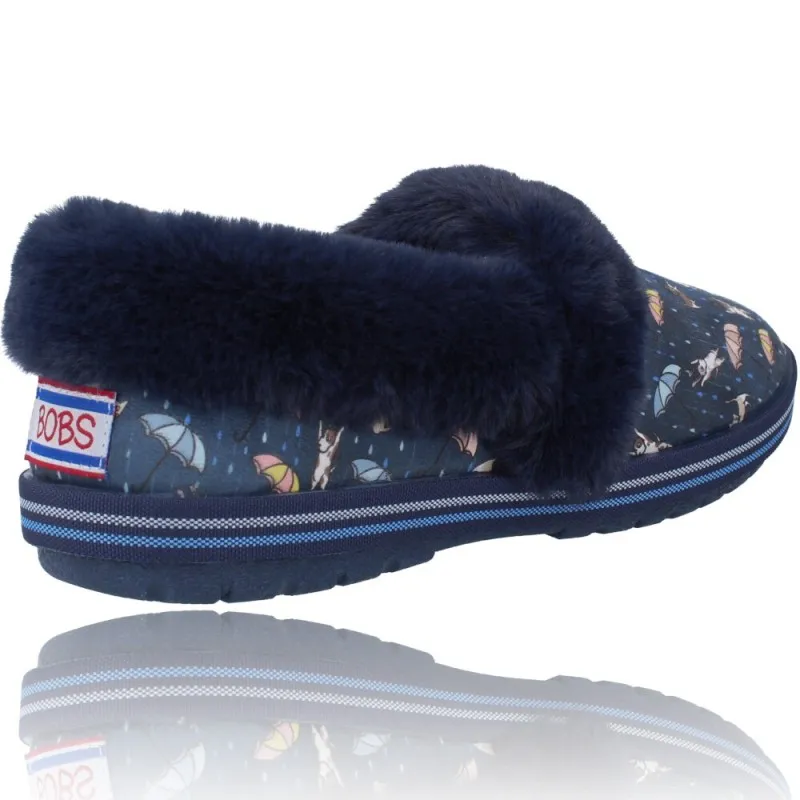 Zapatillas Casa Mujer de Skechers 113486 Bobs Too Cozy Movie Night