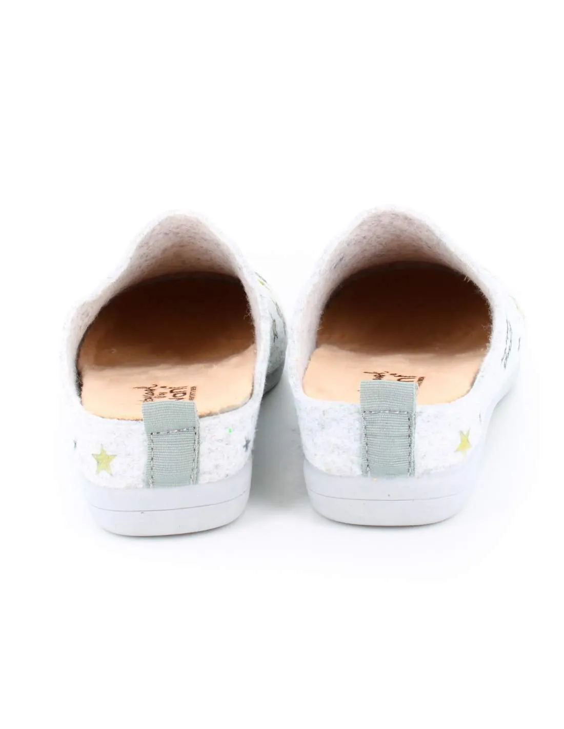 Zapatillas de Casa "Lo más mágico de la noche son los sueños" Fieltro Gris