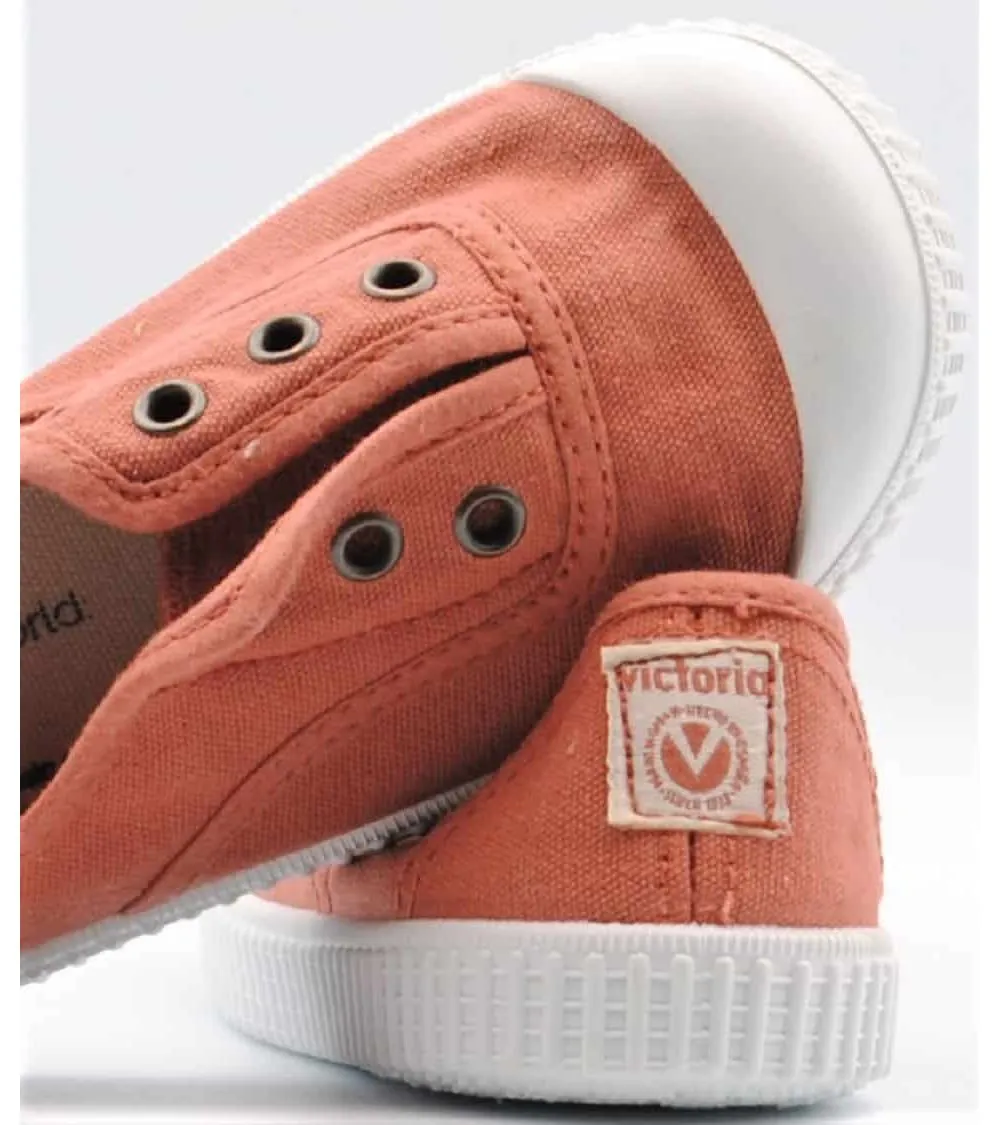ZAPATILLAS LONAS VICTORIA INGLESA PUNTERA TEJA