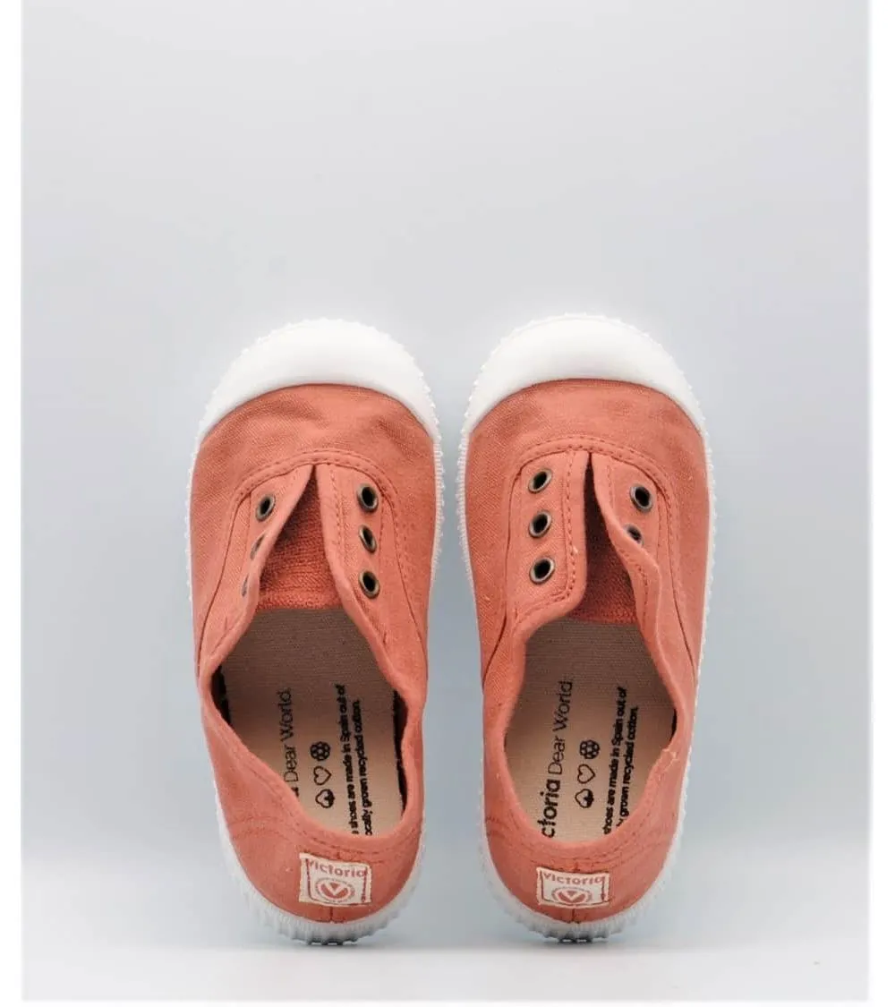 ZAPATILLAS LONAS VICTORIA INGLESA PUNTERA TEJA