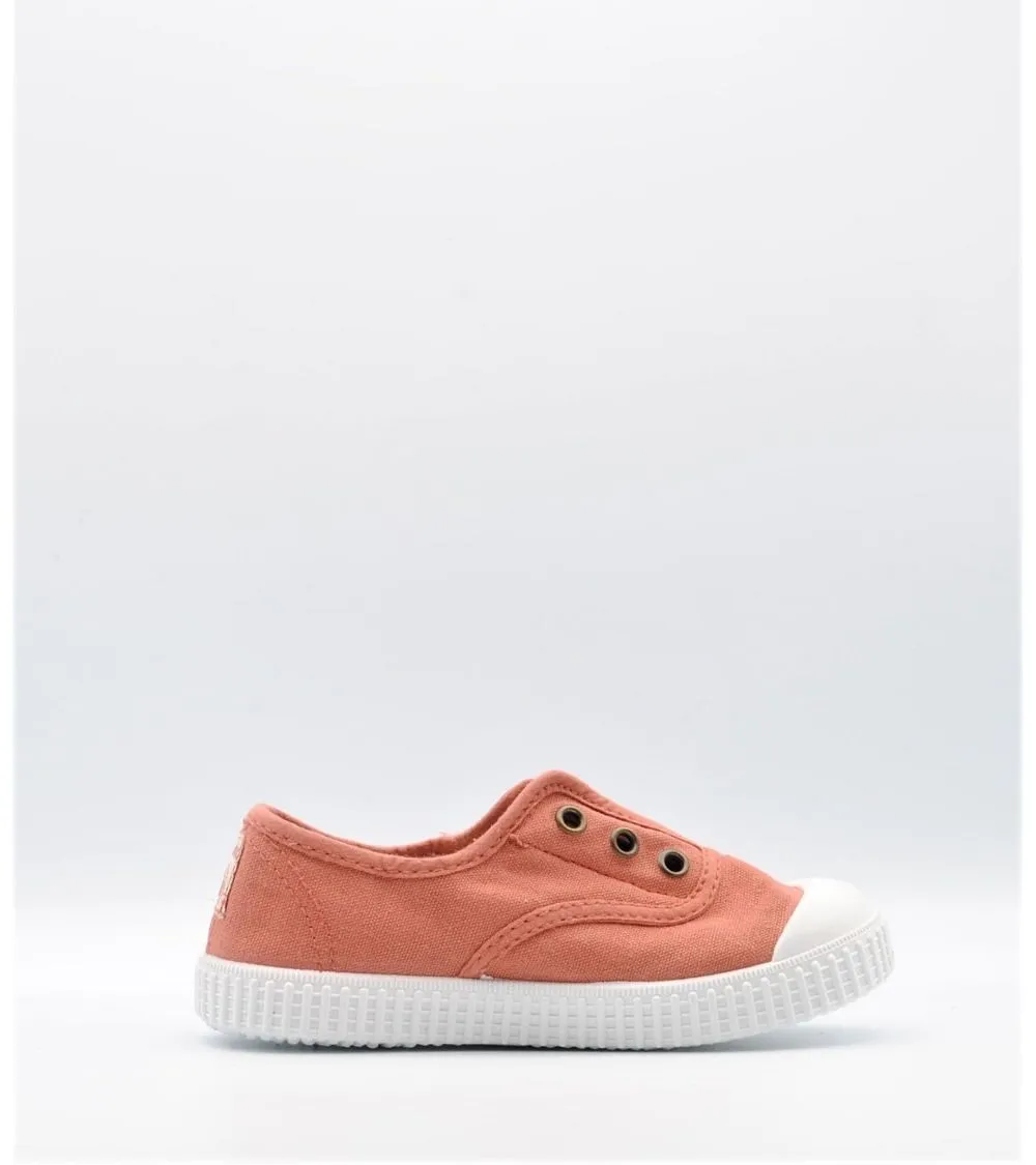ZAPATILLAS LONAS VICTORIA INGLESA PUNTERA TEJA