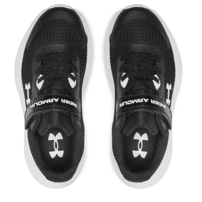 Zapatillas Under Armour Surge 3 Velcro Niños Negro/Blanco