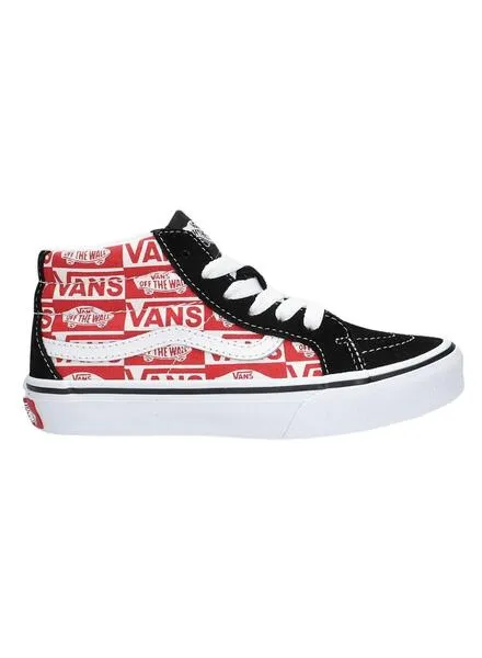 ZAPATILLAS VANS SK8MID REISSUE LOGO ROJO NIñOS