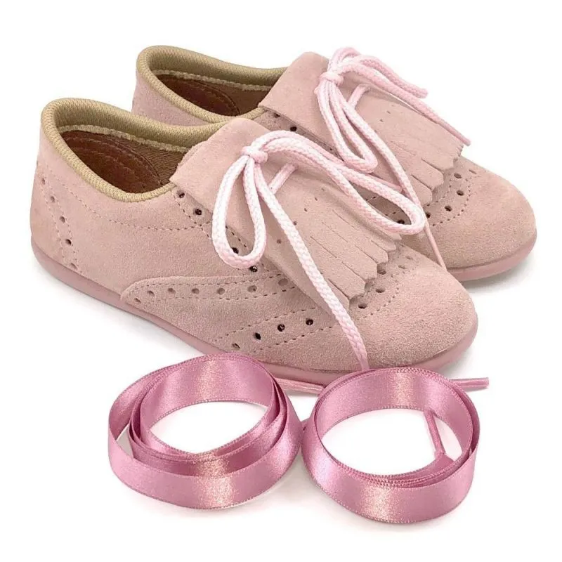 Zapatos blucher unisex con flecos