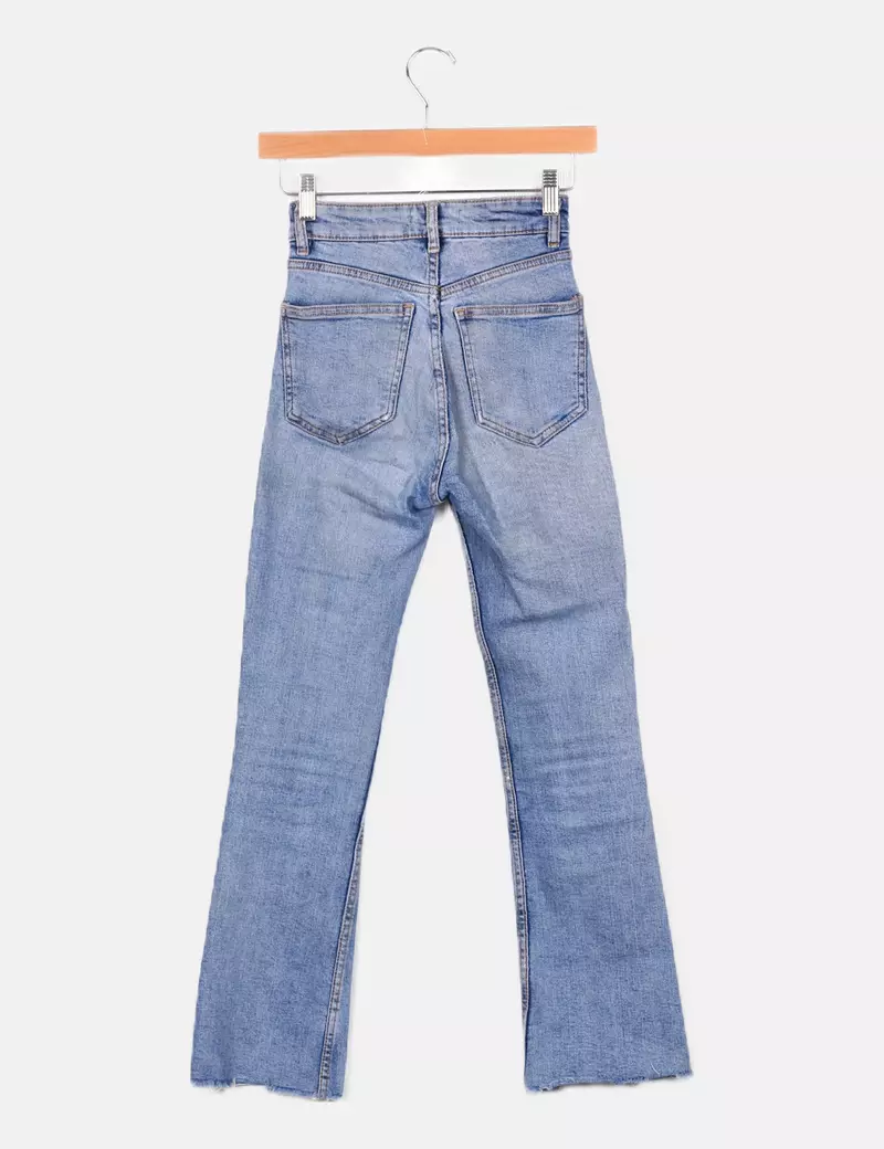 Zara Pantalón azul denim